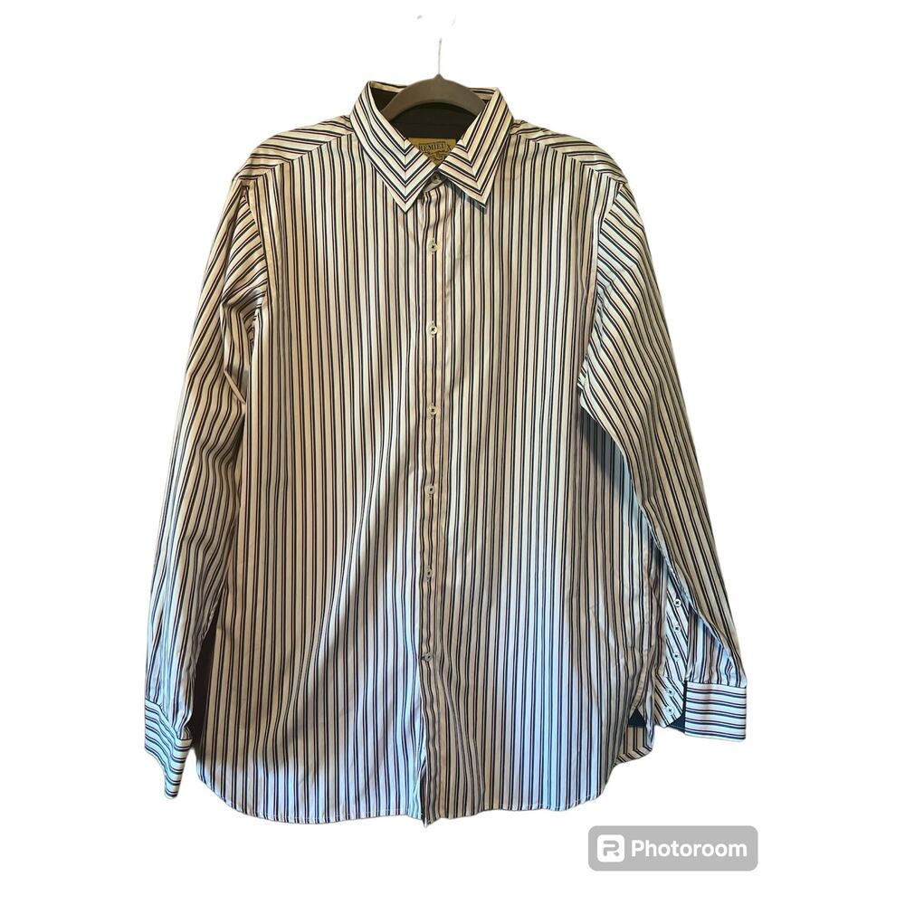 Cremieux Men's Striped Button Down Shirt - Size L - NWT